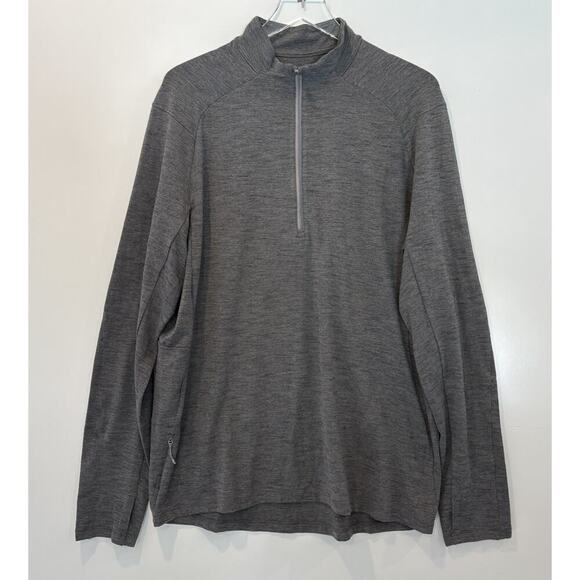 Lululemon Gray Surge Warm Half Zip Pullover Mens Size XL (1922) - Picture 3 of 5